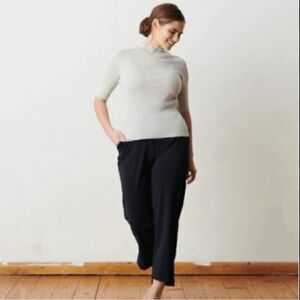 ADAY merino blend mock up top in Large